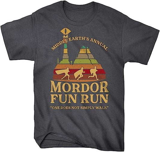 Mordor Fun Run Middle Earth's Annual Short Sleeve T-Shirt for Men