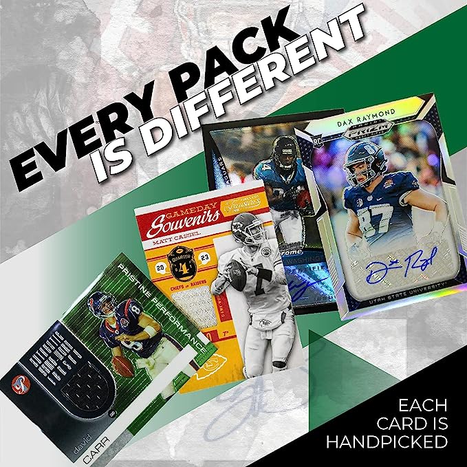 NFL Football Cards Hit Collection Gift Box | 100 Official NFL Cards