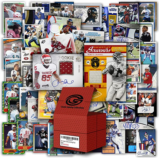 NFL Football Cards Hit Collection Gift Box | 100 Official NFL Cards